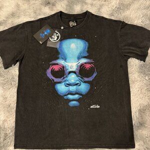 Hellstar The Future Is Hellstar Blue Face T-Shirt Mens Size Medium Large or XL